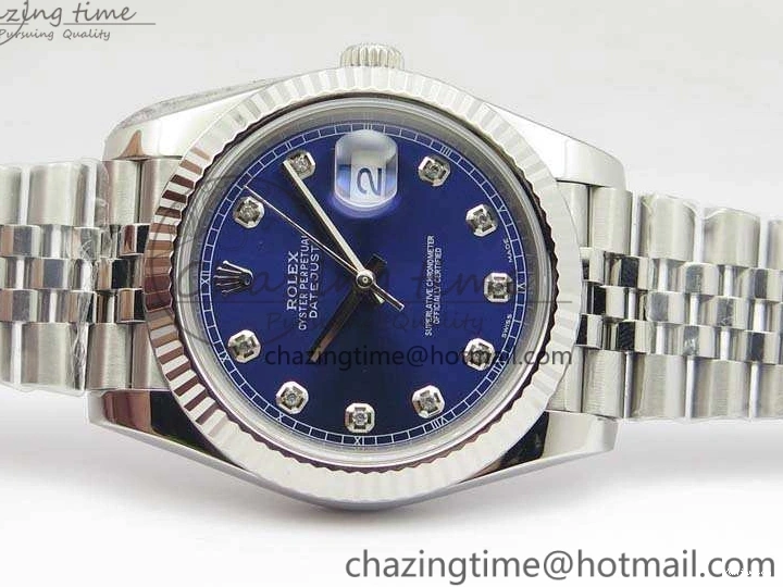DateJust Noob Dial Best 1:1 Blue SS Jubilee On Diamond 228238 A3235 Edition Bracelet 0122